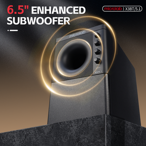 ระบบโฮมเธียเตอร์ 5.1 รุ่น X3BT กำลังขับ 180 วัตต์ RMS พร้อมซับวูฟเฟอร์ เสียงเซอร์ราวด์รอบทิศทาง ลำโพงไม้ ระบบเสียงโฮมเธียเตอร์ 5.1 ขายดี - Product Image 4