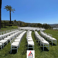 Chaise Chiavari en fer et acier empilable pour événements, banquets et mariages en extérieur – Vente en gros