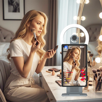 HUSHIDA Dispositivo de Transmisión en Vivo Inteligente con Sistema Android de 15.6 Pulgadas, Cámara de 50mp, Multiplataforma, Producto para Vendedores en Línea