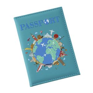 Nueva Llegada Viajar Tierra PU Cartera de Viaje para Viaje UV Impresión Planeta Pasaporte Titular para Viaje PU Cuero Pasaporte Cubiertas - Product Image 3