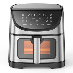 Factory Selling Directly 6L Stainless Steel Smart Air Fryer Oilless Digital Air Fryers With 10 Colorful <b>Presets</b> Non-Stick Basket - Product Image 3