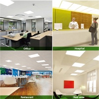 Panneau lumineux LED mince anti-éblouissement 36W-60W 600x600 60x60 Installation encastrée au plafond Panneau LED UGR<19 CRI 80