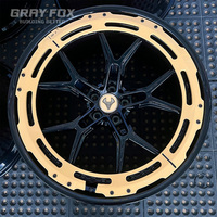 GRAYFOX Jantes forgées personnalisées 2 pièces beige brillant noir 20 21 22 pouces 5x120 5x112 5x114.3 pour BMW M5 Mercedes AMG Audi RS