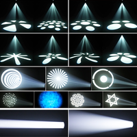 Luz de Escenario 3 en 1 de Amplio Rango de Voltaje con 7 Patrones de Cristal, CTO+CMY+ZOOM, Cabeza Móvil para Bodas, Discotecas, Clubes, DJ, Teatro, KTV, Eventos, Bares