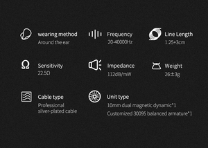 Cca CSN Lai Trong Tai Tai Tai Nghe 1ba + 1dd Điều Khiển Giảm Tiếng Ồn Hi-fi Chất Lượng Âm Thanh Cho Audiophiles - Product Image 6