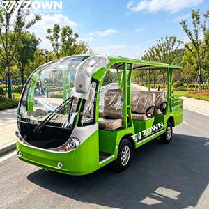 Autobús Turístico Eléctrico con Certificación CE, con Calefacción, Refrigeración y Aire Acondicionado, 14 Asientos, Larga Duración de Funcionamiento, para Transporte en Resorts, Campus y Aeropuertos - Product Image 1