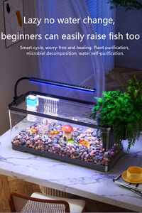 Viskom, kleine woonkamer goudviskom, filtratie en zuurstoftoevoer alles-in-één apparaat, <span class=keywords><strong>aquarium</strong></span> met landschapsinrichting - Product Image 2