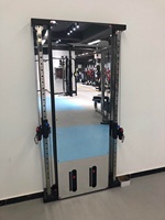 Equipo de Gimnasio, Máquina Smith de Pared BG02, Entrenador de Doble Función para Dominadas de Pie