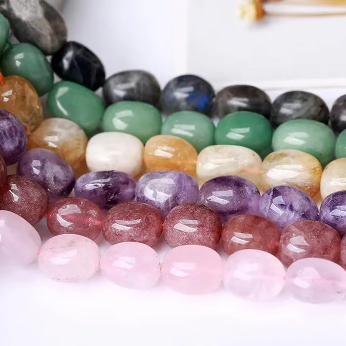Wholesale Natural Stone Crystal Bracelets Healing Stone Gorgeous Semi-Precious Gemstones Healing Crystal Stretch Bead
