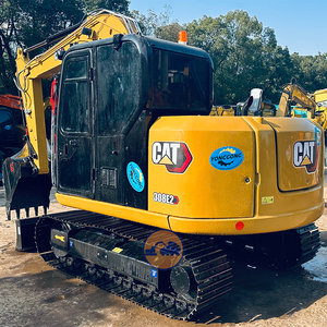 Excavatrice Caterpillar 308E2 d'occasion, 8 tonnes, moteur japonais <span class=keywords><strong>308</strong></span> E2 CR, boîte de vitesses, engin de chantier, pour vidéo d'essai - Product Image 2