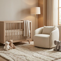Fauteuil pivotant incurvé de luxe, forme organique personnalisée, chaise de lecture pour chambre à coucher, salon, solution d'aménagement intérieur pour toute la maison