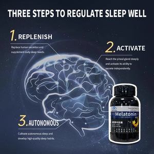 OEM Vegan Melatonin hapları 5mg 10mg Melatonin kapsül kaliteli uyku takviyeleri iyi bir fiyata - Product Image 5