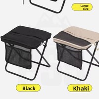Sac à dos bandoulière d'extérieur, petit tabouret de rangement, chaise pliante portable pour camping et file d'attente à la gare, trousse à crayons, sac à main