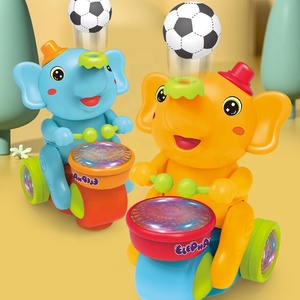 Samtoy Nuovo Design Giocattolo Elefante Danzante Musicale in Plastica con Tamburo e Palloncino, Luci Lampeggianti per Bambini Montessori - Product Image 2