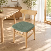 Housse de tabouret en polaire jacquard haute densité à motif quadrillé, extensible, qualité commerciale, pour hôtel, vente en gros