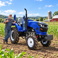 Pengiriman Gratis Traktor Kebun Kecil/Traktor Pertanian Mini 4wd Mesin 50hp 60hp 70hp 80hp 100hp