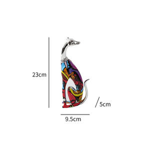 Transferencia de agua galvanizada <span class=keywords><strong>Doberman</strong></span> Pinscher decoración del hogar adornos artesanales de resina sala de estar decoraciones de escritorio de oficina - Product Image 3