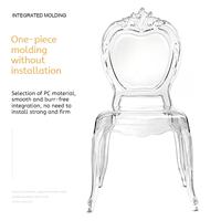 Chaises de banquet les plus vendues, mobilier d'hôtel, chaise de salle à manger en plastique transparent, chaise de mariage en acrylique, chaises de trône de palais pour événements