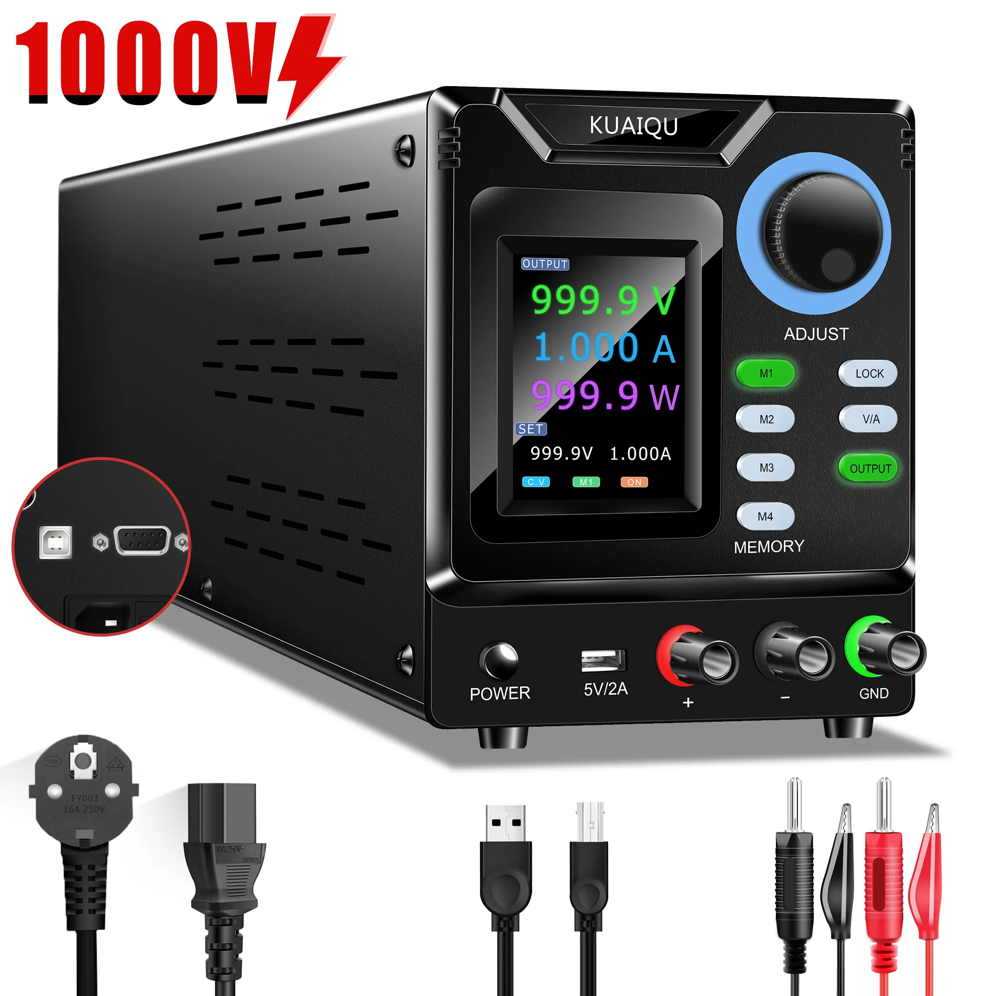 Kuai1000 1000W 600V 1A DC düzenlenmiş değişken güç kaynağı ayarlanabilir 800V SPPS-D10001 V anahtarlama güç kaynağı HSPY-1000-1