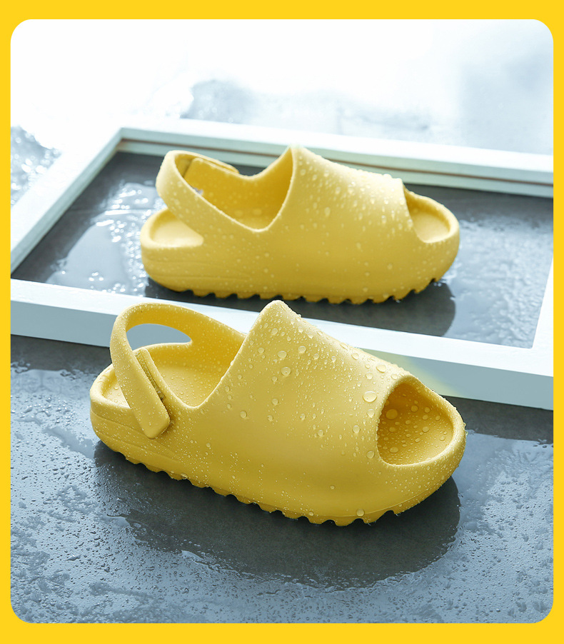 Summer Toddler Children Outdoor Sandals Boys Girls Baby Soft Sole Anti-Slip Slides Slippers