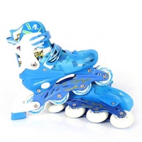 Patins à roulettes LED pour enfants avec roues lumineuses intégrées, personnalisables, roues en PVC, taille réglable, pour l'extérieur