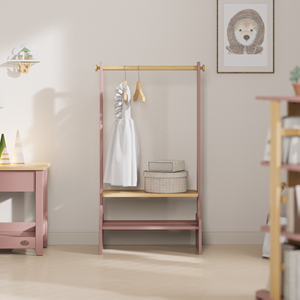 <span class=keywords><strong>Appendiabiti</strong></span> singolo semplice e compatto Boori all'ingrosso, con doppio portabiti per bambini, per camera da letto o soggiorno - Product Image 3