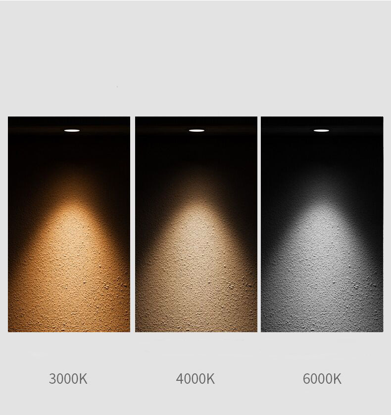 Commercial indoor projector square adjustable dimmable mini recessed cob ceiling led profile spotlight