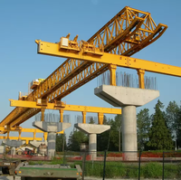 Machine de construction de ponts autoroutiers/ferroviaires 500T, portée personnalisable