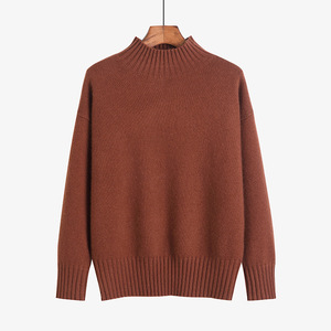 Maglioni <span class=keywords><strong>in</strong></span> <span class=keywords><strong>Cashmere</strong></span> della Mongolia Interna, Lavorazione a Maglia Liscia, Caldo Collo Alto, Pullover <span class=keywords><strong>in</strong></span> Lana per Donne Adulte, Multi Spessore - Product Image 3