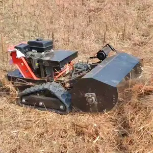 Robot de corte de césped sobre orugas de giro cero, Control remoto, cortacésped RC, campo de colina RC y cortacésped de cepillo, cortacésped, trituradora