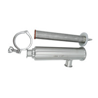 Filtro de acero inoxidable pulido sanitario de espejo SS304 para agua, bebidas, industrias alimentarias, filtro de agua tipo ángulo