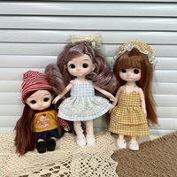 Mini poupée articulée en vinyle, plusieurs coiffures, vêtements décontractés, poupée de collection tendance, jouets en peluche pour adolescentes