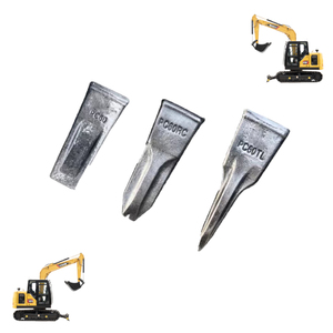 Denti a benna imbullonati a 3 punti con adattatori-misura universale per escavatori compatti - Product Image 3