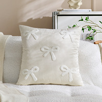 Housse de coussin de canapé carrée en velours à motif floral, style vintage nordique, antistatique, pour la maison et l'hôtel, très vendue