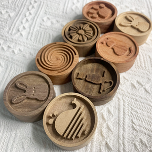 Máy Khuếch Tán Bằng Gỗ Có Mùi Thơm Lâu Dài Cho Xe Hơi Máy Khuếch Tán Tinh Dầu Bằng Gỗ Màu Trơn Với Hình Dáng Dễ Thương - Product Image 1