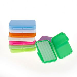 Boîte Portable avec miroir ortho supports cire sans coupe accolades soulagement cire pour soins bucco-dentaires saveur de fruits cire orthodontique <span class=keywords><strong>dentaire</strong></span> - Product Image 1