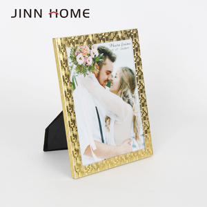 5x7 "vàng long lanh khảm thiết kế hình ảnh đám cưới khung cho Tabletop hiển thị và trang trí tường - Product Image 2