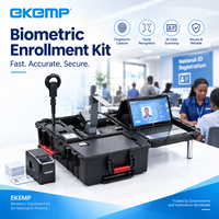 Kit Stasiun Pendaftaran SIM Portabel dengan 442 Sensor Sidik Jari MRZ Dual Sim Iris untuk Sistem Pendaftaran Biometrik DMV