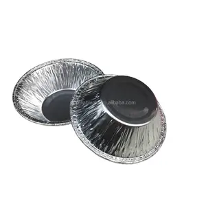 アルミ卵タルトカップケーキモデルアルミ箔ランチボックス60ml 2.4インチラウンドミニケーキベーキングモデルアルミ