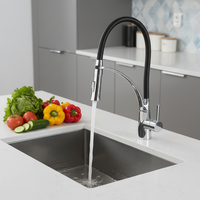 Robinet de cuisine au design moderne, installation facile, rotation, robinet à haute pression d'eau