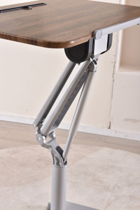 Escritorio de pie plegable de madera y Metal neumático personalizado, muebles de hogar de oficina convertibles multifuncionales modernos para la escuela - Product Image 5