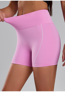 Shorts de Yoga de Cintura Alta para Mujer, Efecto Segunda Piel, Estilo Biker, con Efecto Scrunch Butt, Control de Abdomen, para Correr, Gimnasio, Fitness y Entrenamiento, Ropa Deportiva - Product Image 2