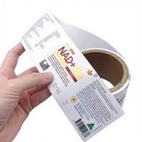 Étiquettes personnalisées de qualité supérieure, durables, écologiques, imperméables pour compléments alimentaires, en matériau PP, autocollantes pour flacons de pilules