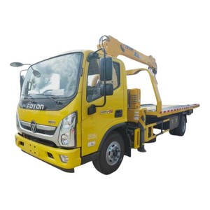Camion de dépannage multifonction 4x2 avec moteur diesel Cummins Foton Ollin 3 tonnes 5 tonnes avec grue à flèche à vendre - Product Image 1