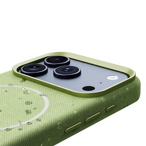 Flannel Fabric Magnetic Full Wrap <b>Camera</b> Protect Lens Protection Anti-Shock Mobile Phone Cases For iPhone 16 Pro Max Shockproof - Product Image 4