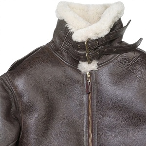 Chaqueta Bomber de Invierno para Hombre, de Cuero Genuino, Forrada con Piel Sintética, Impermeable, con Cierre, Cuello Camisero, Gruesa y Cálida, Estilo Motero - Product Image 4