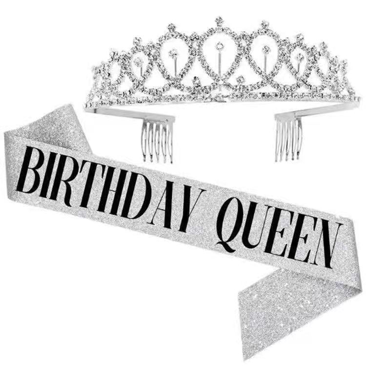Couronne Princesse XENQITO - Bandeau Anniversaire Filles Déco Fête | Accessoire Photo Mignon