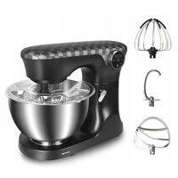 Batteur sur socle électrique 10 vitesses avec tête inclinable, bol de 6 L, crochet pétrisseur, fouet, batteur, mélangeur alimentaire pour la pâtisserie, les gâteaux et la plupart des cuisiniers domestiques