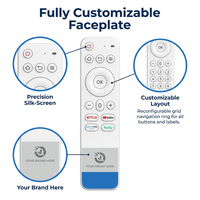 Control Remoto Universal Personalizado JCXK RCT7016 |   IR + para + Aprendizaje |   16 Teclas |   Control por Voz |   Indicador LED |   Plástico ABS |