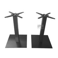 Accessoires de meubles en aluminium empilable pliant en métal noir Base de Table à manger Premium